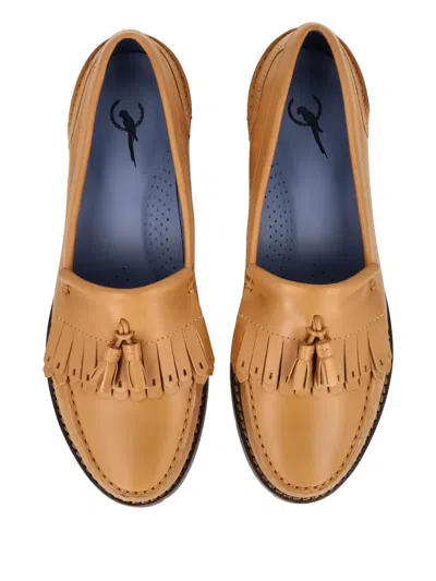 Blue Bird Shoes Fringed Loafers In Brown