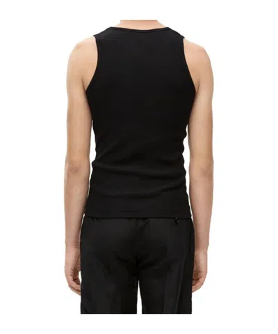 Loewe Anagram Tank Top In Cotton In Black