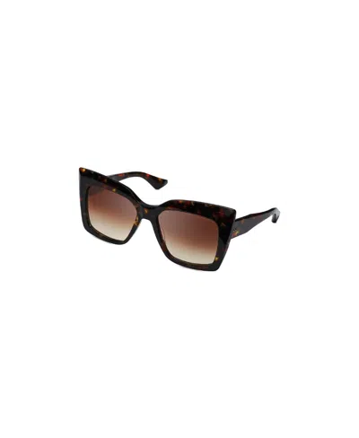 Dita Eyewear Oversized Square Frame Sunglasses In Black