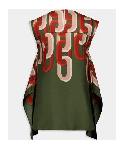 La Doublej Crew Neck Top In Green