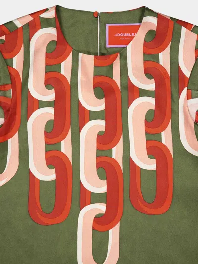 La Doublej Crew Neck Top In Green
