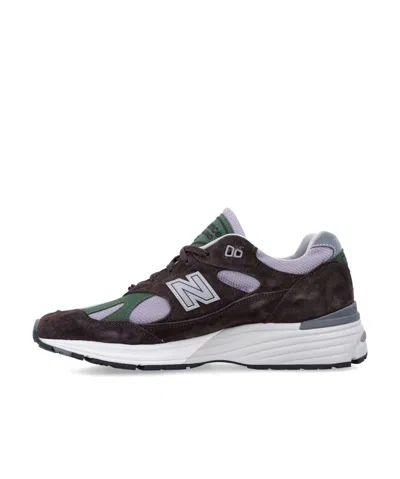 New Balance Suede And Mesh Panel Sneakers In Black