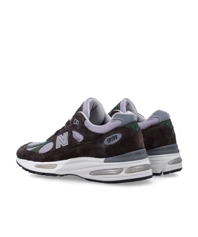 New Balance Suede And Mesh Panel Sneakers In Black