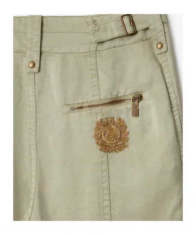 Burberry Lyocell Tailored Trousers In Skylark