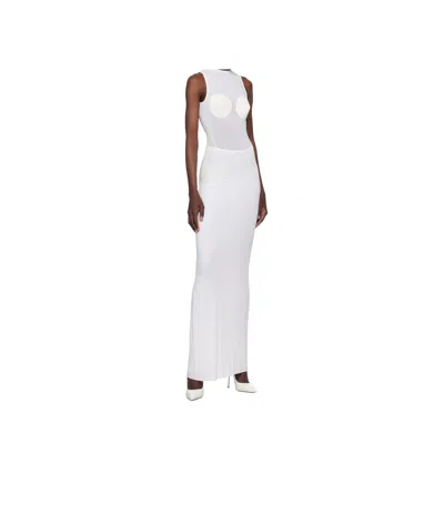Jean Paul Gaultier Conical Maxi Dress In White