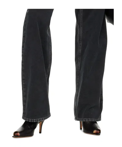 Mm6 Maison Margiela Black Oil Sandal Mules