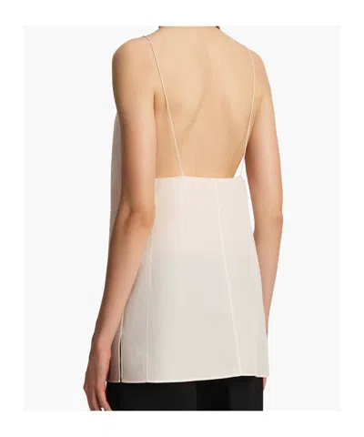 Khaite Talsie Silk Blend Camisole Top In White