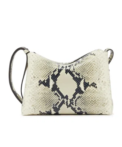 Khaite Bobbi Python Embossed Shoulder Bag In Nude