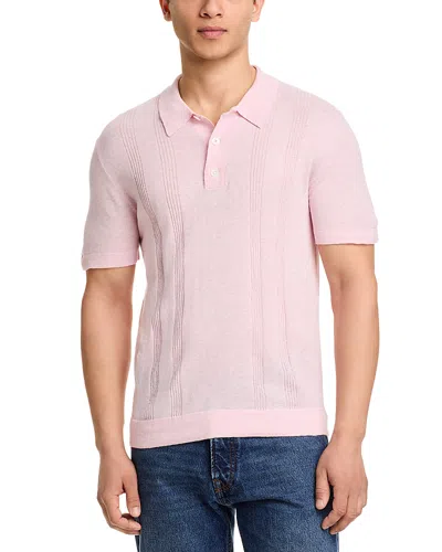 Rails Cillian Ribbed Polo In Pink