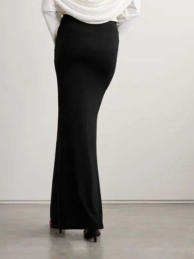 Jacquemus Peplo Long Skirt In Black