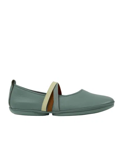Camper Right Nina Ballerina Shoes In Green