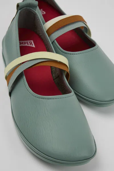 Camper Right Nina Ballerina Shoes In Green