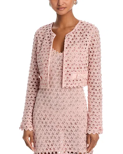 Loveshackfancy Alaya Jacket In Cherished Pink