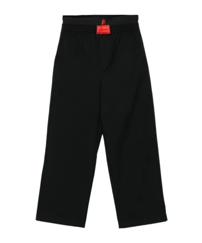 Vision Of Super Embroidered-flames Trousers In Black