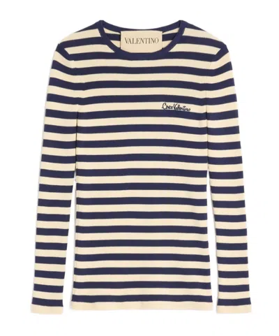 Valentino Maglia In Cotone In Black