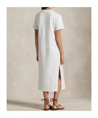 Polo Ralph Lauren Mesh Polo Dress In White