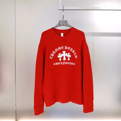 Chrome Hearts Cross Sweater In Red