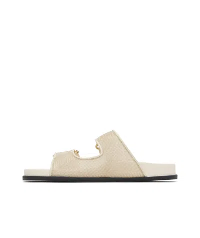 Jimmy Choo Fayence Leather Sandal In Gold