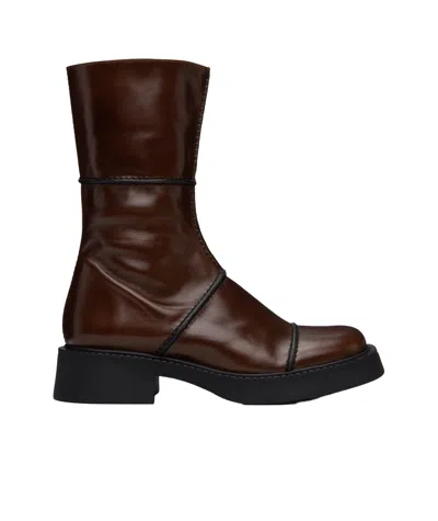 Miista Dahlia Ankle Boots In Brown