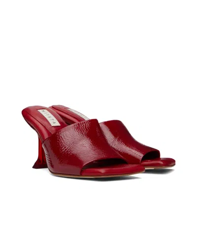 Miista Miri High Heel Sandals In Deep Red