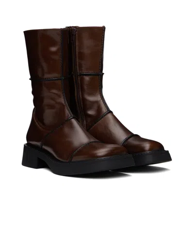 Miista Dahlia Ankle Boots In Brown