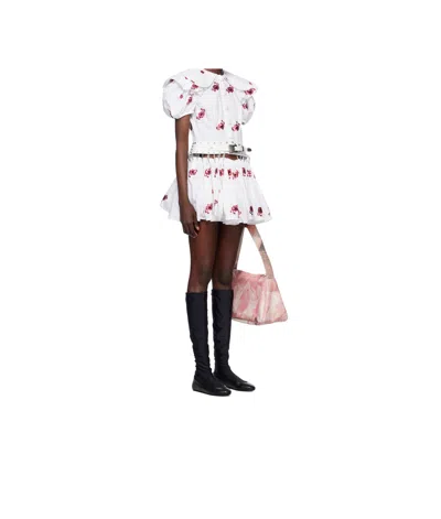 Chopova Lowena White Beau Carabiner Minidress In White