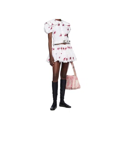 Chopova Lowena White Beau Carabiner Minidress In White