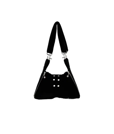 Chopova Lowena Zipper Shoulder Bag In Black