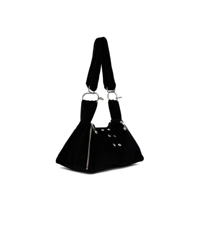 Chopova Lowena Zipper Shoulder Bag In Black