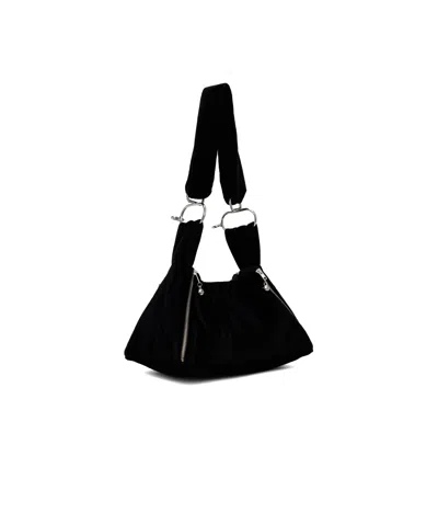 Chopova Lowena Zipper Shoulder Bag In Black