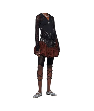 Chopova Lowena Black Tumble Hoodie In Black