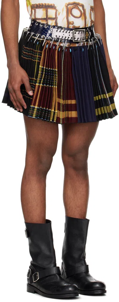 Chopova Lowena Bulgarian Apron Mini Carabiner Skirt In Multi-color