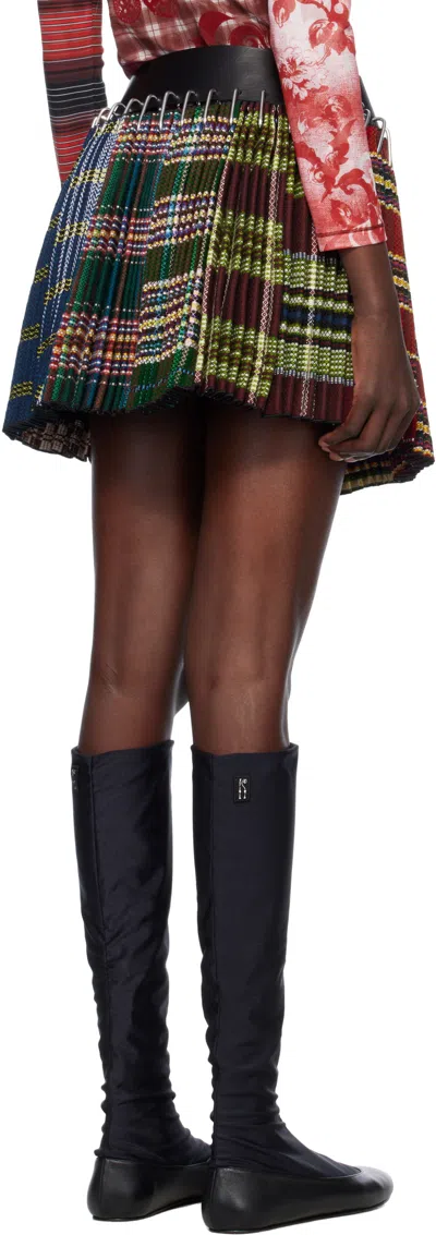 Chopova Lowena Multicolor Special Apron Carabiner Miniskirt In Multi