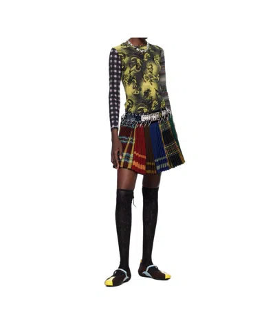 Chopova Lowena Bulgarian Apron Mini Carabiner Skirt In Multi-color
