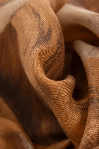 Givenchy Pattern Scarf In Brown