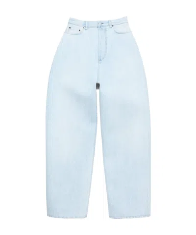 Acne Studios Denim Trousers In Blue
