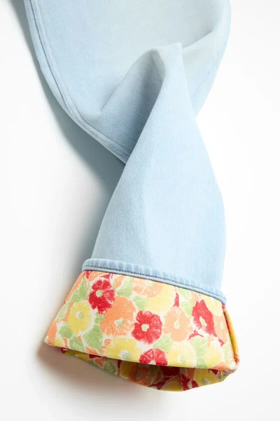 Acne Studios Denim Trousers In Blue