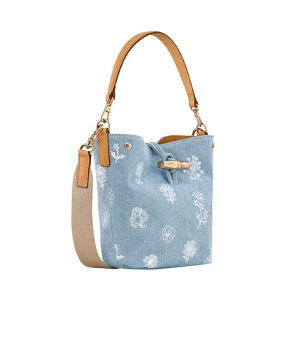 Longchamp Sac Seau Xs Le Roseau In Sky Blue