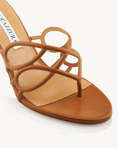 Aquazzura Infinito Sandal 75 In Miele In Brown
