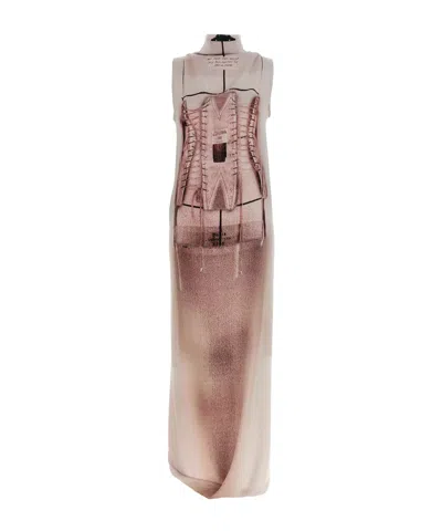 Shop Jean Paul Gaultier Turtleneck Dress In Pink