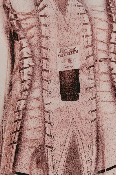 Jean Paul Gaultier Graphic-print Sleeveless Maxi Dress In Pink