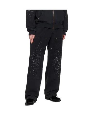 Casablanca La Premonition Hotfix Printed Workwear Jogger In Black