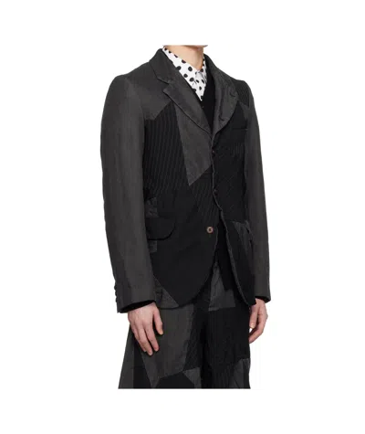 Comme Des Garçons Lapel Long Sleeve Casual Jacket In Black