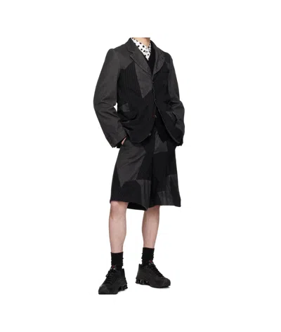 Comme Des Garçons Lapel Long Sleeve Casual Jacket In Black