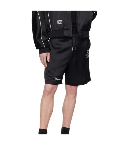Wooyoungmi Black Piping Banding Shorts In Black