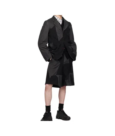 Comme Des Garçons Belt Loop Shorts In Black