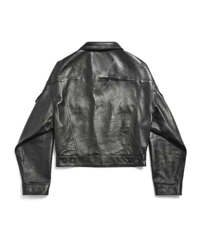 Balenciaga Women's Boxy Jacket In Black In Black
