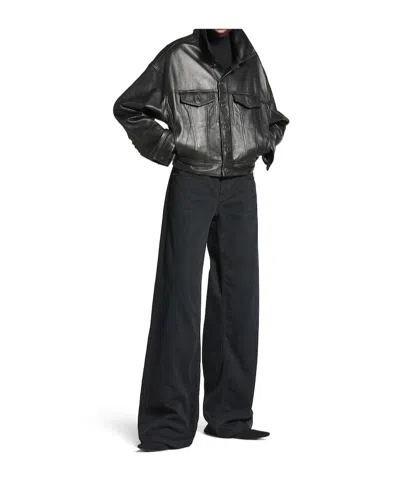 Balenciaga Women's Boxy Jacket In Black In Black