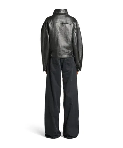 Balenciaga Women's Boxy Jacket In Black In Black