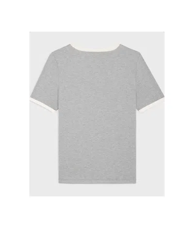 Celine Anchor 70's T-shirt In Cotton Jersey In Gray